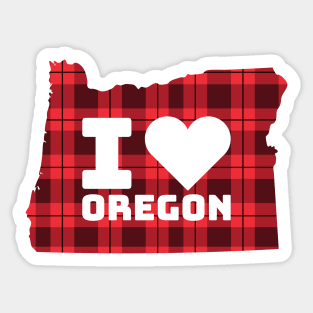 I Love Oregon Sticker